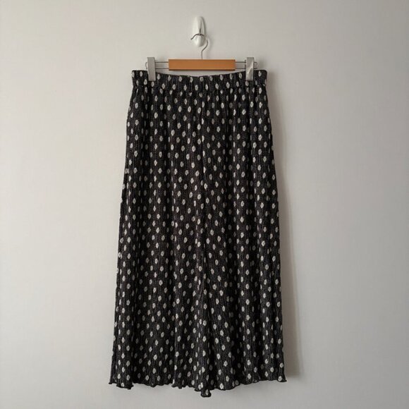 Anthropologie Morris Plisse Pyjama Trousers Black Dot Size Small - Picture 4 of 7